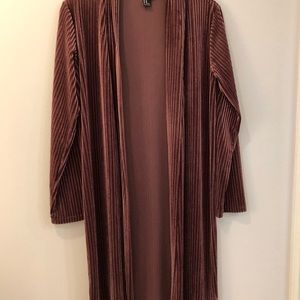 Forever 21 Velvet Cardigan